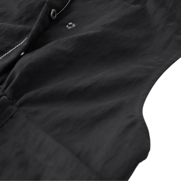 ZARA Kids | Black | TECHNICAL HOODED DRESS - Picture 3 of 7